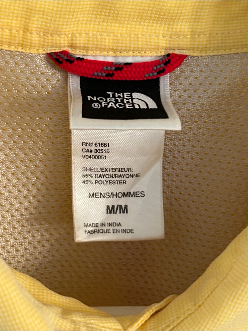 The North Face Men's Short-Sleeve Button-Down Shirt in Pale Yellow - Picture 2 of 15